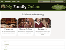 Tablet Screenshot of myfamilyonline.com